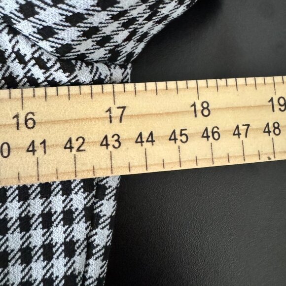 Calvin Klein Womens Houndstooth Mermaid Pencil Midi Dress Size 8 - Picture 11 of 12